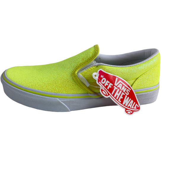 Vans Slip On Yellow Women's Classic Skate Shoes - Picture 2 of 8